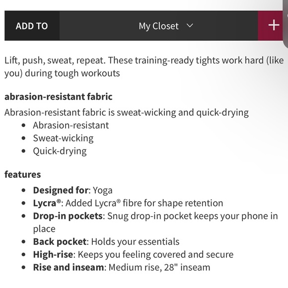 Lululemon Leggings Fine Force High-Rise 28” Size 2 - Picture 3 of 3